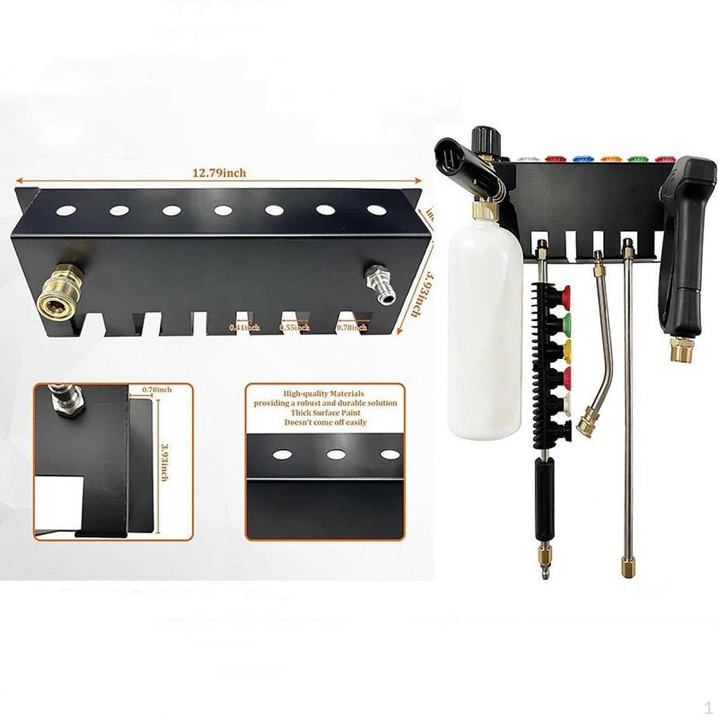 Pressure Washer Holder Tip Stand Multifunctional High Performance Metal Management