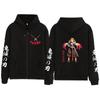 Anime Jackets Demon Slayer Zip Up Jacket Oversized Hooded Sweatshirts Hip Hop Hoodies Streetwear Jacket Men Fashion Clothing