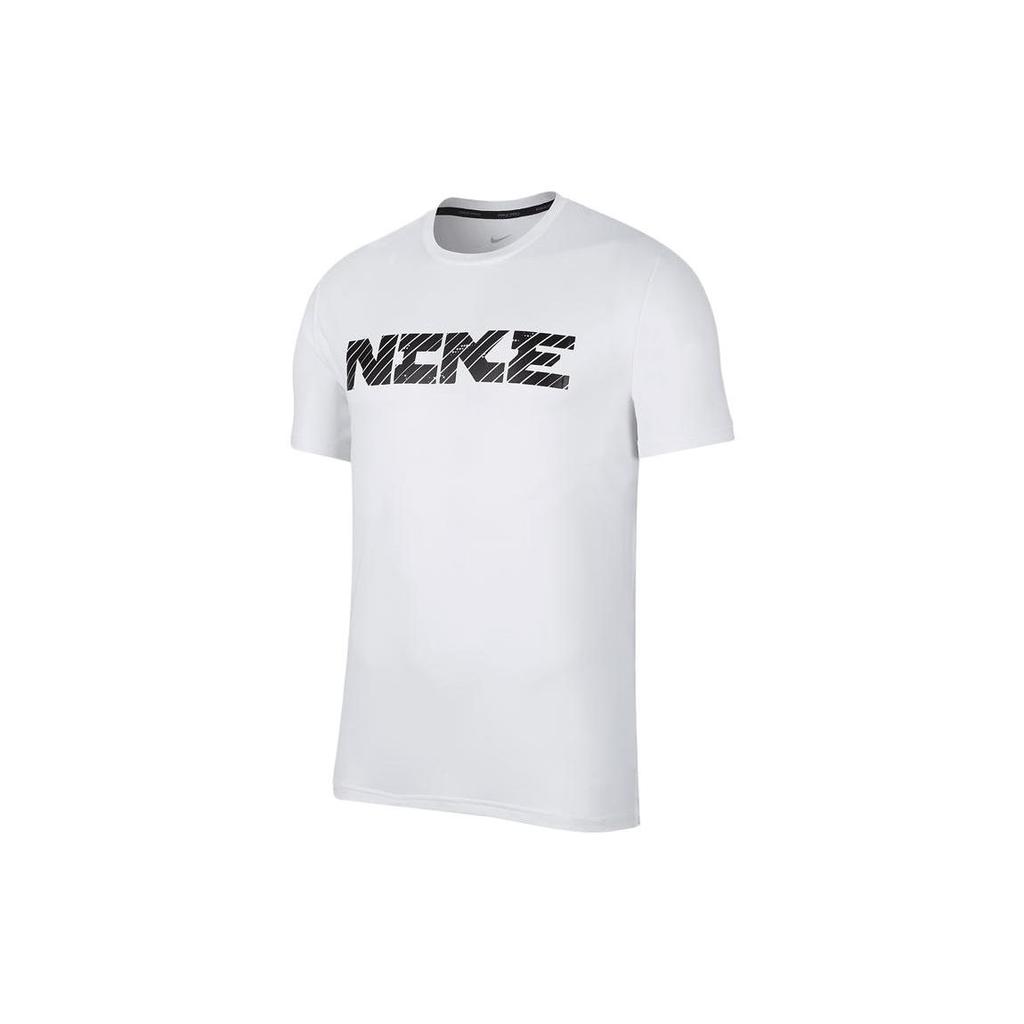 Nike Letter Print Loose Breathable Round Neck Short Sleeve T-Shirt Men Tops White DD1751-100