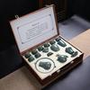 Подарочный набор чайного сервиза из печи Гэ, Керамический чайник Кунг-фу с открывающейся боковой ручкой, Бытовая чайная посуда, Подарочный компаньон, Подарочная коробка