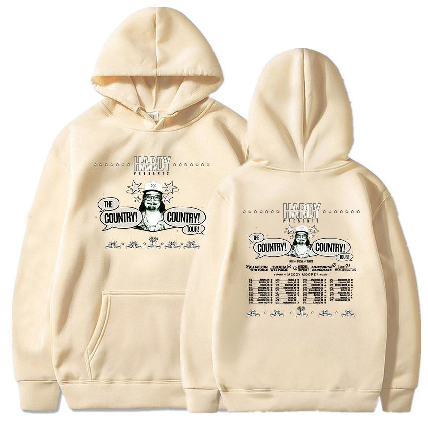 HARDY THE COUNTRY! COUNTRY! TOUR! 2026 Hoodies Fashion Unisex Streetwear Hip Hop Graphic Printing Clothing Winter Sweatshirt