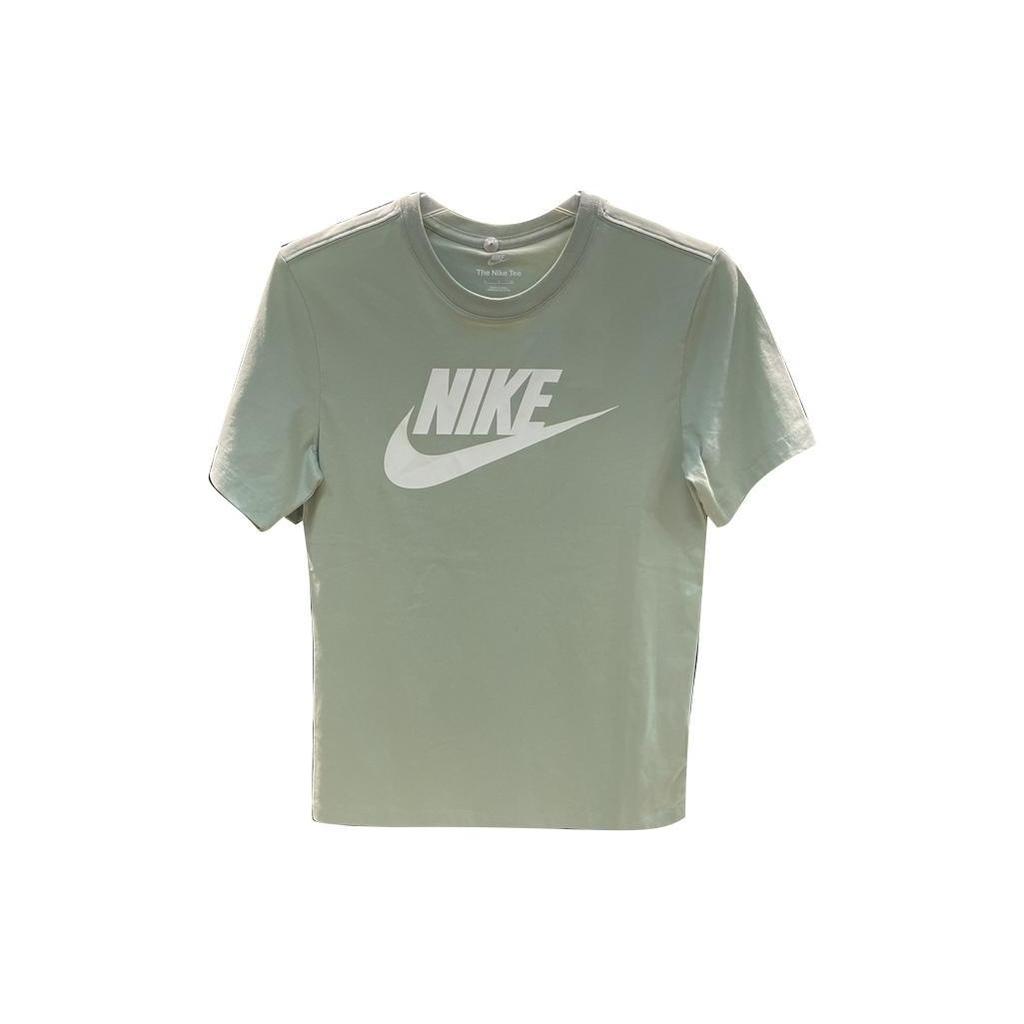 Nike T Shirts Men's Green Crew Neck Moderate Straight Fit DX1986-017
