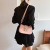 Chic Street Style Chain Shoulder Bag For Women 2024 Trendy Bowknot Pu Leather Purse