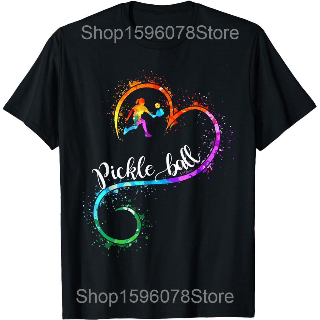 Funny Pickleball Makes Me Say Bad Words T Shirts Men Pure Cotton Humor Streetwear Tee Shirt Short Sleeve Unisex Loose Clothing