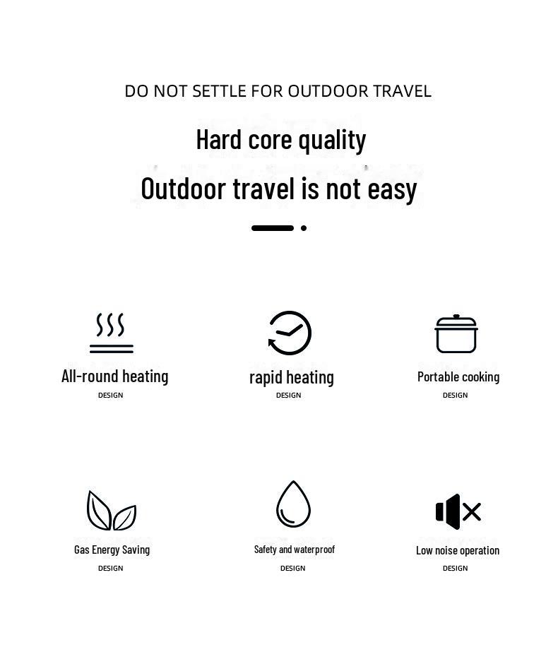 Мощная портативная походная газовая плита — быстрый нагрев, многофункциональность для приготовления пищи на открытом воздухе и кипячения воды.