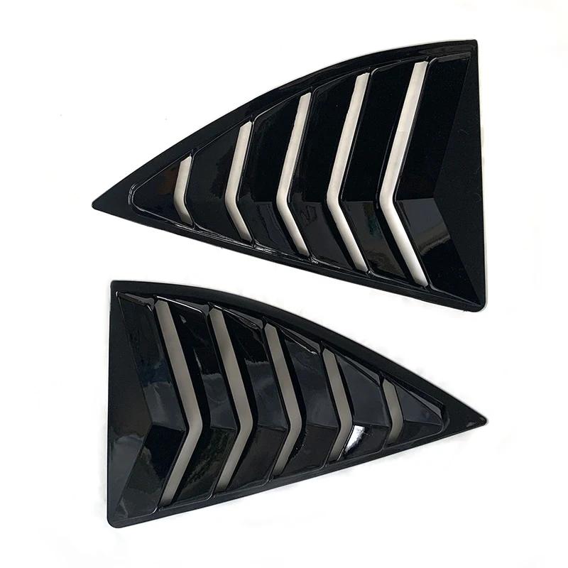 Gloss Black Car Side Window Louver For Chevrolet Camaro 5th Gen 2010 - 2015 2011 2012 2013 Car Rear Window Shutter Cover Spoiler