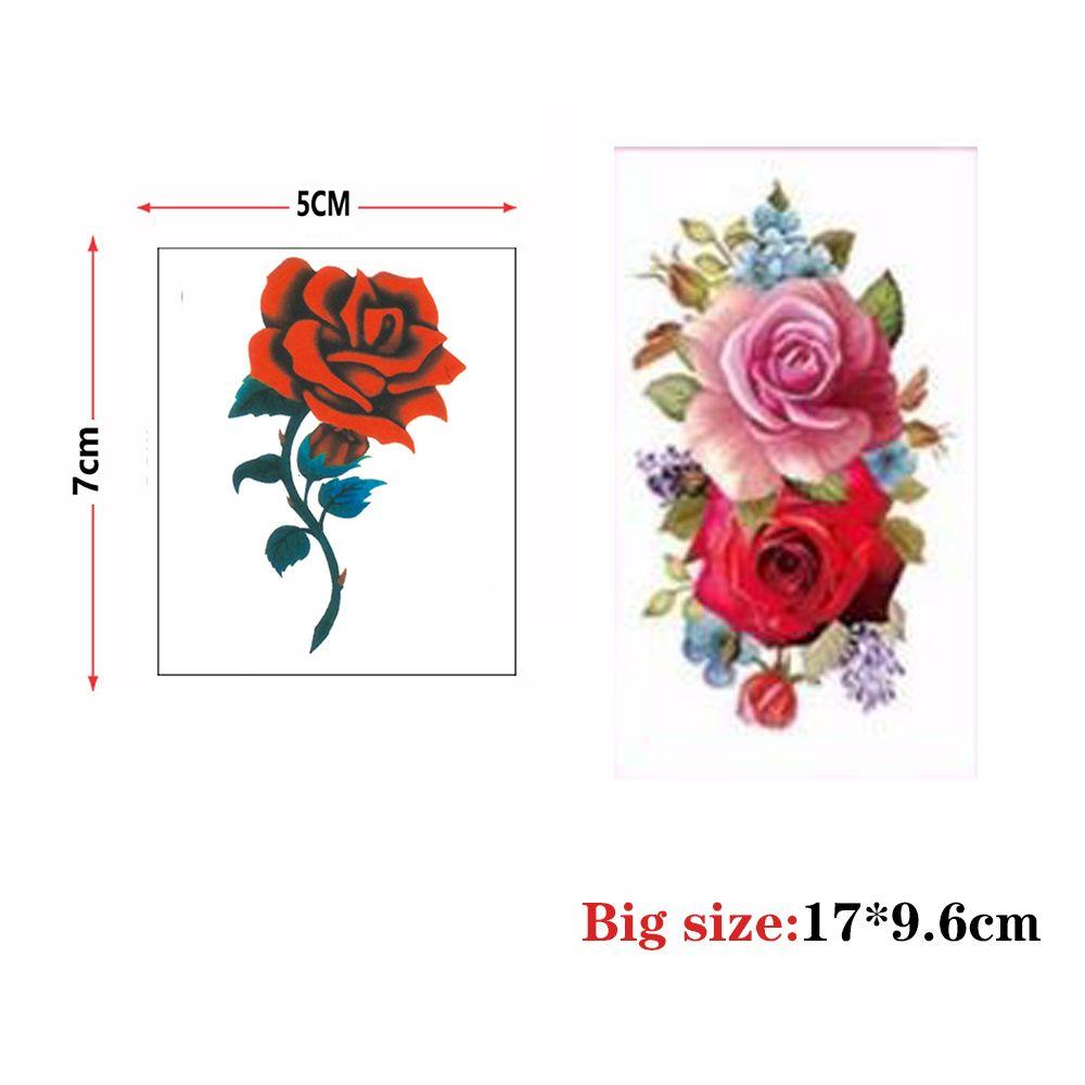 Рука нога 3D бабочка поддельные татуировки боди-арт наклейки цветы временные татуировки женские татуировки наклейки