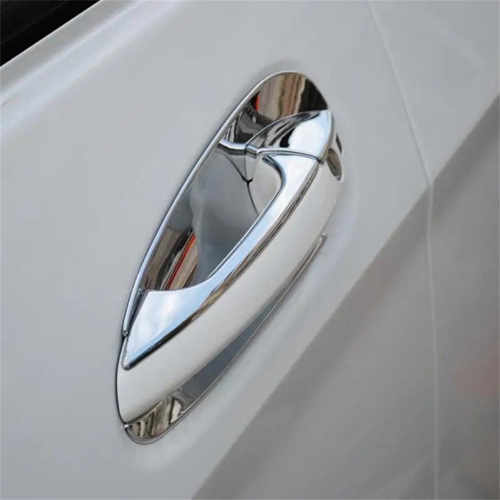 4pcs Chrome Door Handle Bowl Cover Trim For Benz B C E GLK ML GL GLE GLS Class