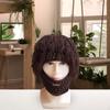 Knit Bearded Hat Knitted Dress Up Photo Props Ski Mask Beanie Winter for Running Travel