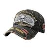 American hole letter baseball cap men's enlarged and deepened denim cap European and American washed hat