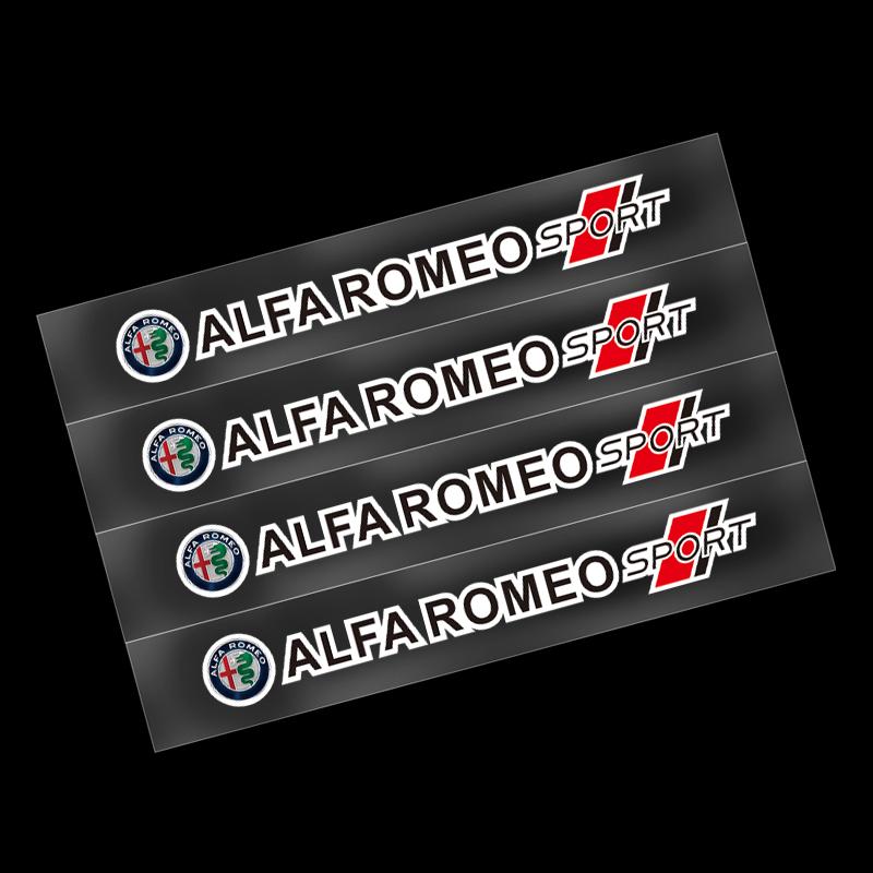 4Pcs Car Stickers Paste Freely Decorative Decal For Alfa Romeo Giulietta Mito 159 Giulia Stelvio 156 147 Tonale Brera Disco def789