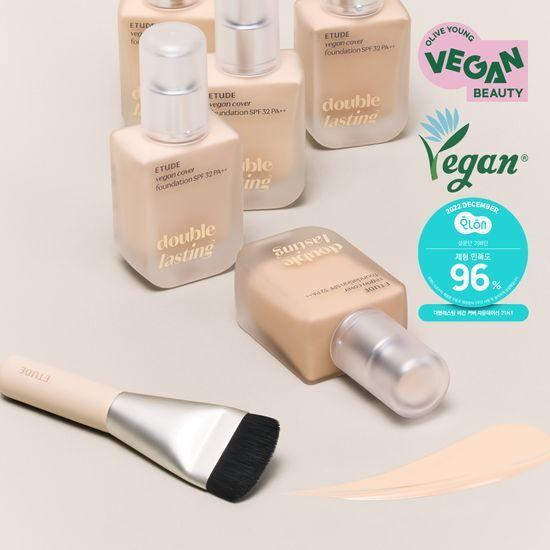 Etude Double Lasting Vegan Cover Foundation (Brush Plan/Single Product)