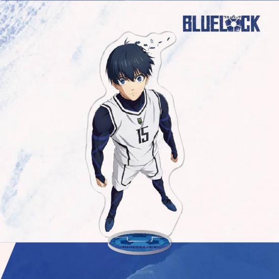 Модель подставки с синим замком, брелок для ключей Isagi Yoichi Bachira Meguru Kira Ryosuke Chigiri Hyoma, украшение для стоящего знака