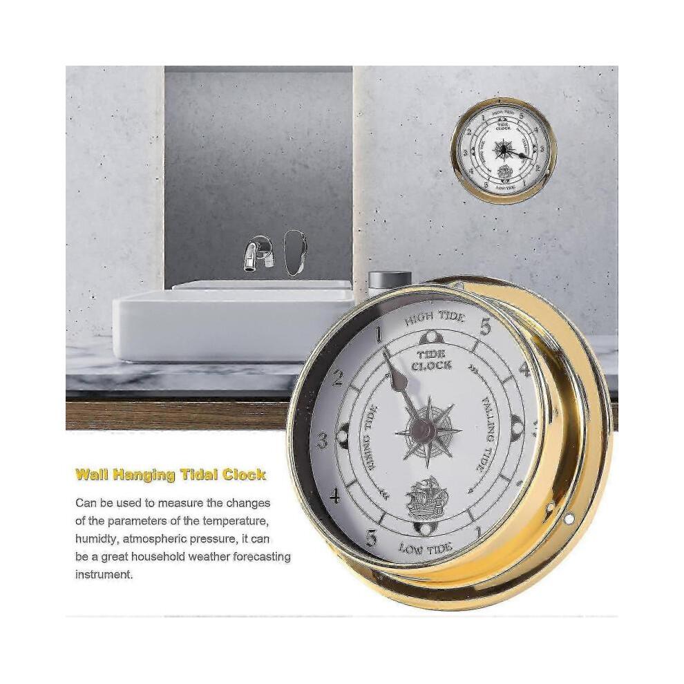 Tidal Clock, Tester Copper Shell Marine for , Wall Hanging Boat Using Tidal Clock, 115mm