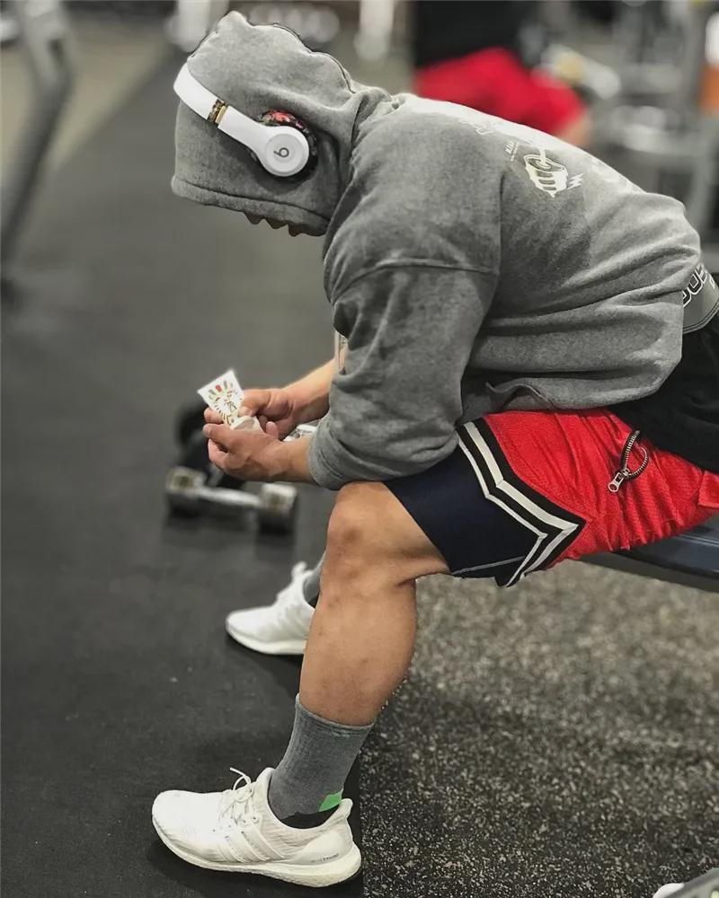 Мужские быстросохнущие дышащие свободные шорты для бега и баскетбола