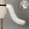 Handmade Cat Ear Headband Realistic Animal Ears Hair Band New Furry Cat Tail Set  Party Props