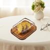 Butter Dish Container Multifunctional Large Capacity Cheese Box with Glass Lid for Kitchen