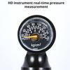 CO2 Bike Tire Inflator with Pressure Gauge 160PSI High Pressure Aluminum Alloy Portable MTB Road Mountain Bicycle CO2 Air Pump