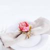 Romance Flower Napkin Holder Plastic Artificial Plant Napkin Holder For Wedding Mother's Day Party