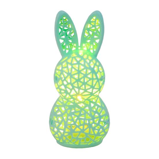 3D Printed Rabbit Lamp Hollow Bunny Night Light for Kid's Room Bedroom Nursery Easter Party Table