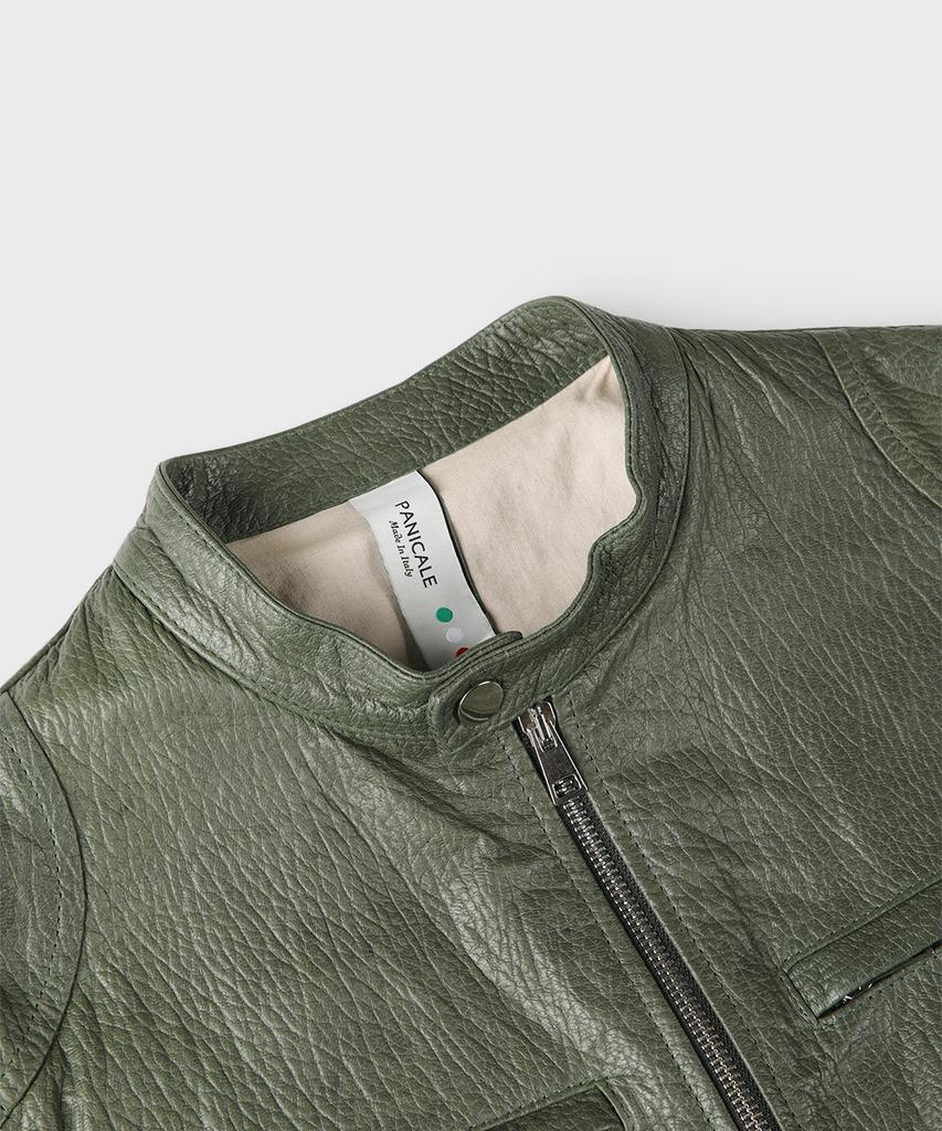 Panicale Green Blouson Lambskin Jacket