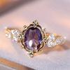 "A Song Of Ice And Fire" Wind Personality Delicate Design Sense Copper Inlaid Zircon Light Luxury Ring [