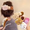 Plush Pudding Bear Cute Duckbill Hair Clip Headwear, a Cute and Fashionable Baby Hair Clip