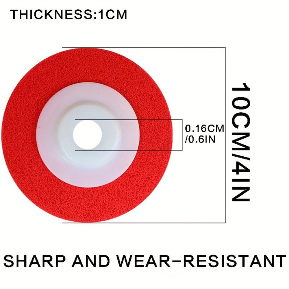 100 мм полировальный круг из нейлонового волокна, нетканый абразивный диск, 4'' шлифовальный полировальный круг для металлов, керамики, мрамора, дерева, изделий ручной работы