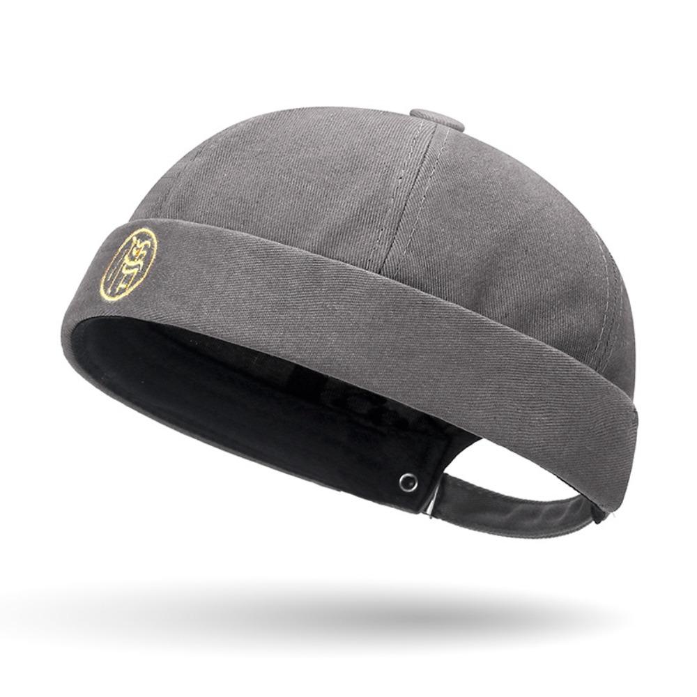 Cotton Round Hat Adjustable Docker Cap 2024 Hip Hop Hat Unisex