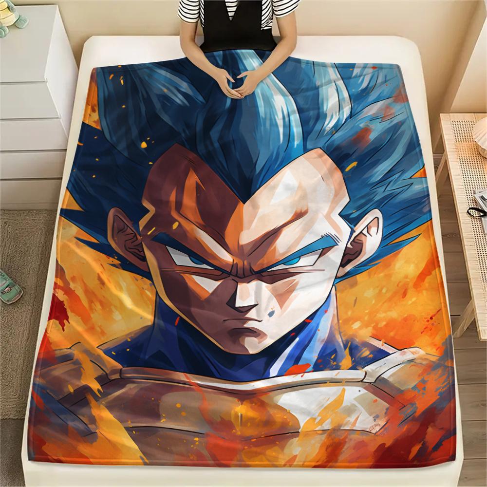 Dragon Ball Characters pattern Flannel Blanket, High quality Comfortable for All Seasons, Home Decor, Warmth and Comfort, Perfect for Gifts.