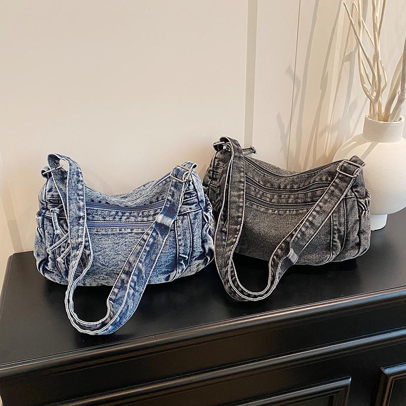 Винтажная джинсовая сумка женская сумка-тоут для поездок на работу большая вместительная сумка через плечо