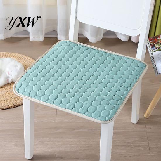 Car Seat Cushion Chair with Straps Dustproof Decorative Polyester Household Home Decoration Restaurant Dining Stool Pad for Daily Use