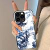 Восточный сине-белый чехол для телефона для IPhone 17 Pro Max 16 15 14 Pro Max 13 11 Plus Стеклянная крышка