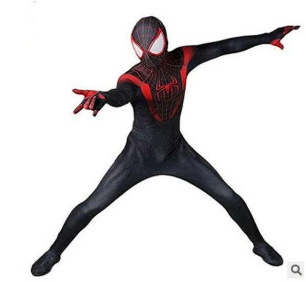 Halloween Star-Shine Spider-Man Jumpsuit: Far From Home Cosplay Miles & Gwen