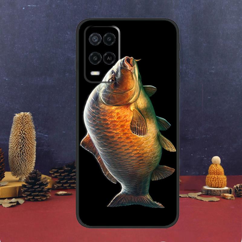 CARP FISH FISHING For OPPO A54S A74 A94 A58 A78 A98 A16 A76 A96 A15 A17 A77 A5 A9 A52 A72 A79 A53S A57S Case