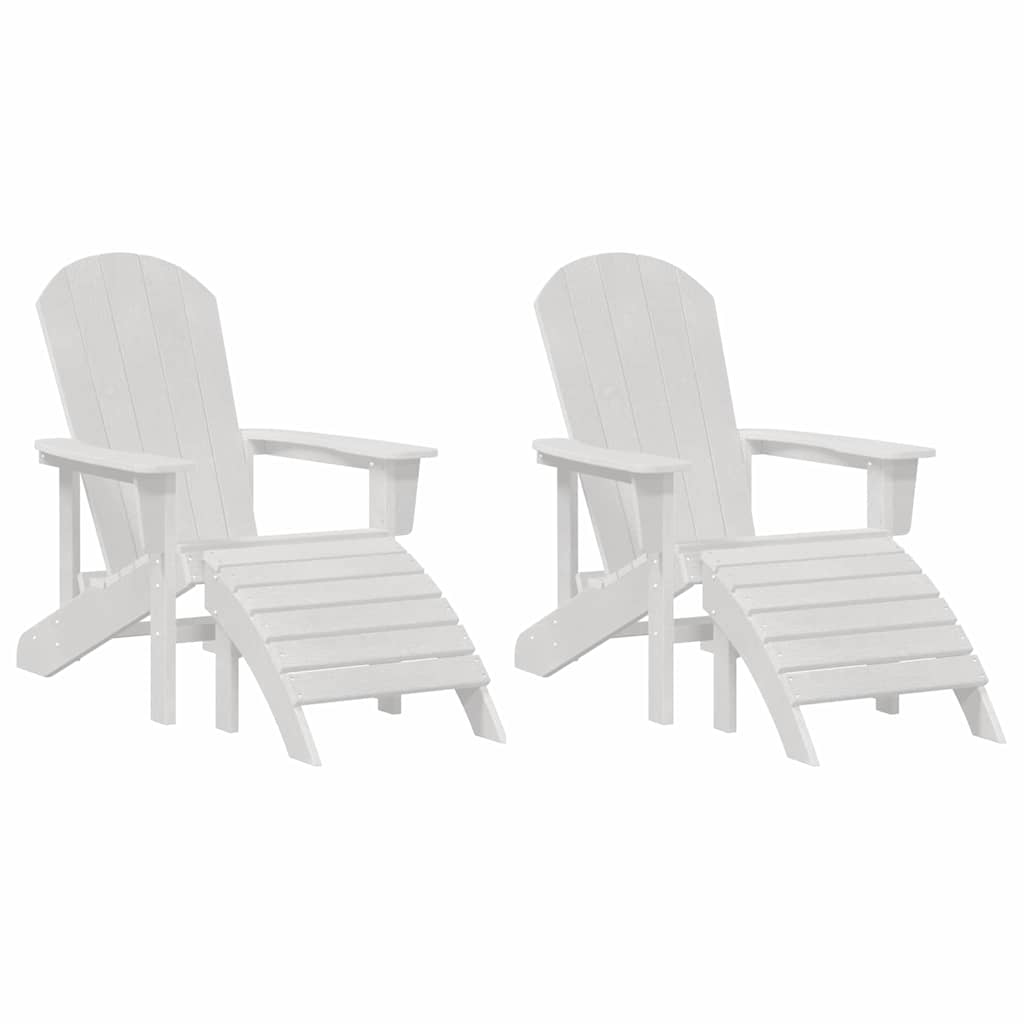 Garden Chair 2 pcs White 83 x 74 x 92 cm Polyethylene