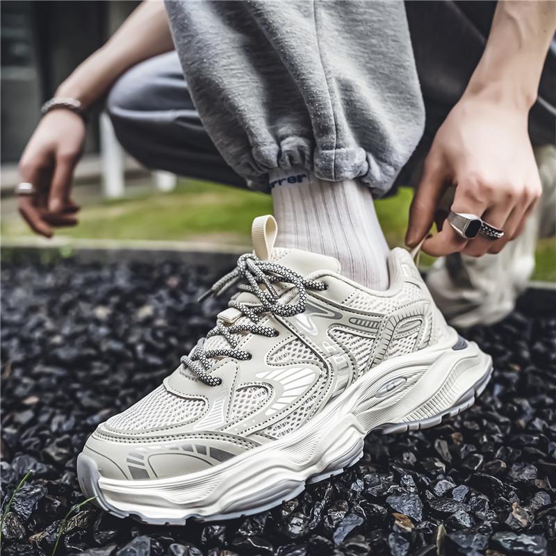 2024Женские роскошные массивные кроссовки, трендовая модная сетчатая дышащая обувь для мужчин, спортивная, беговая, повседневная, женская, фитнес, вулканизированная