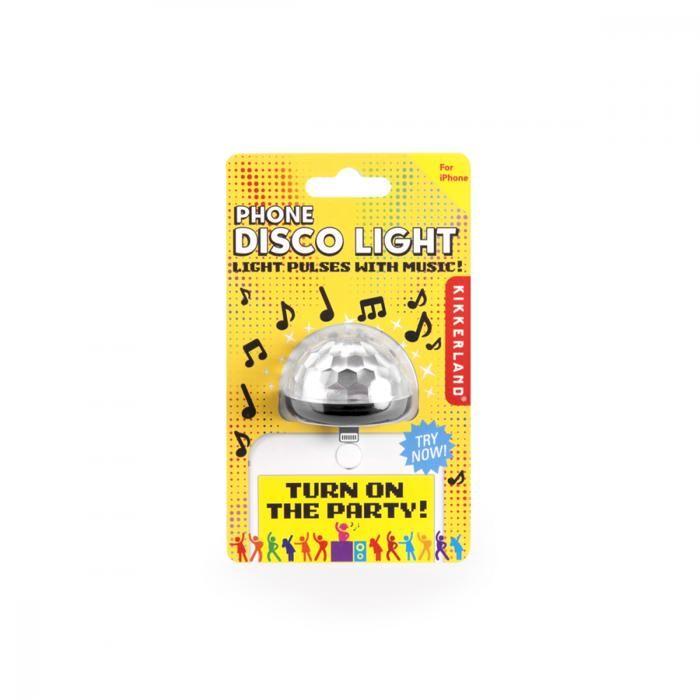 Light Game - Kikkerland - Disco Light Phone - LED - Multicolor - Indoor