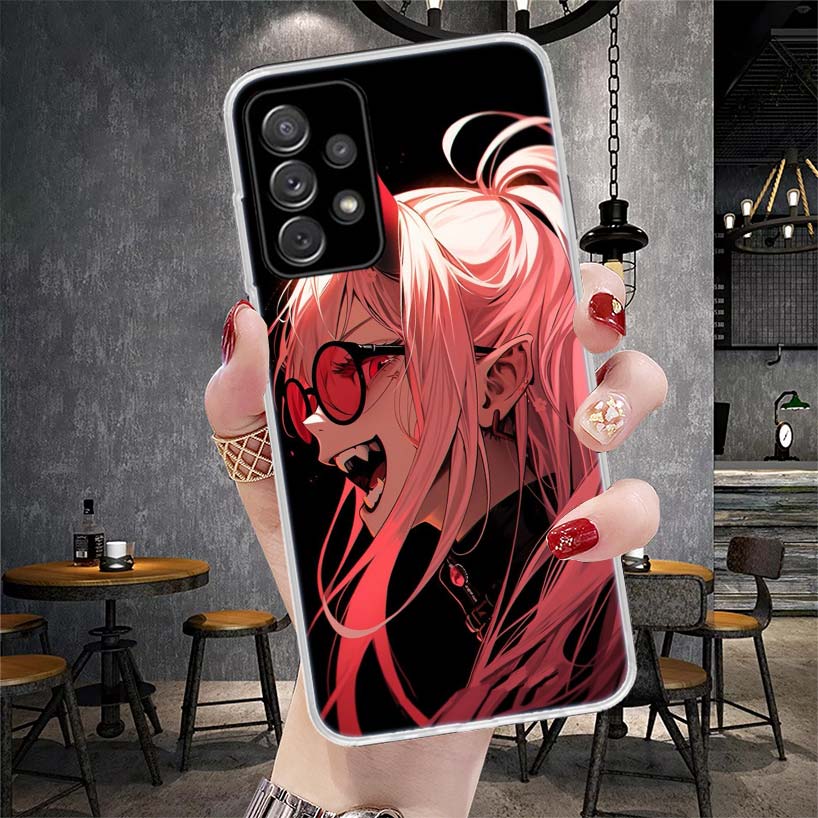 Мягкий Чехол Для Телефона С Изображением Человека-Бензопилы C-Chainsaw Man Для Samsung Galaxy A13 A14 A15 A16 A17 A53 A54 A55 A56 A57 A33 A34 A35 A36 A37 A23 A24 A25