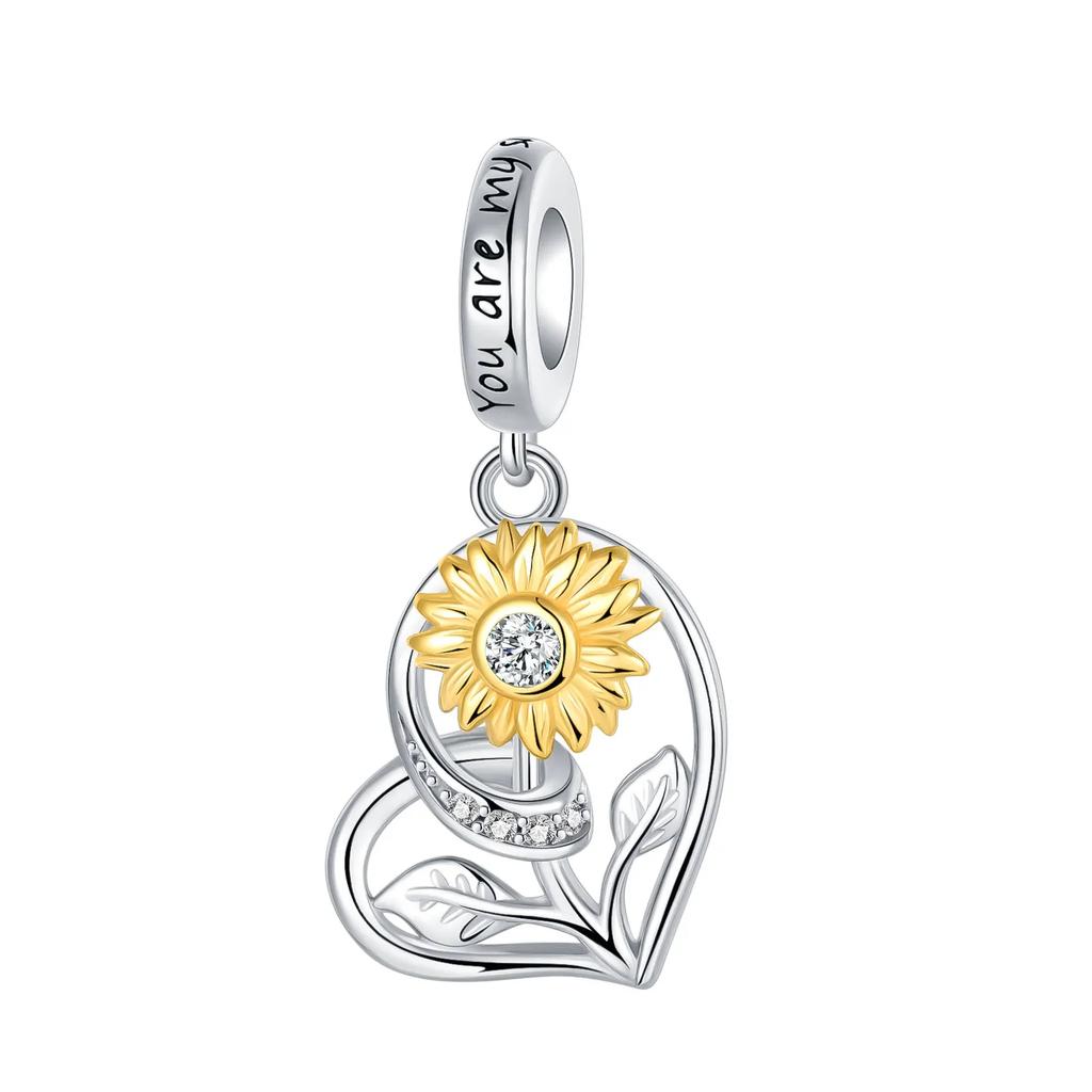 Silve Rose Gold Tree Of Life Butterfly Series Charm Fit 4Mm Aperture Bracelet Charm Bead Necklace Diy Women Jewelry