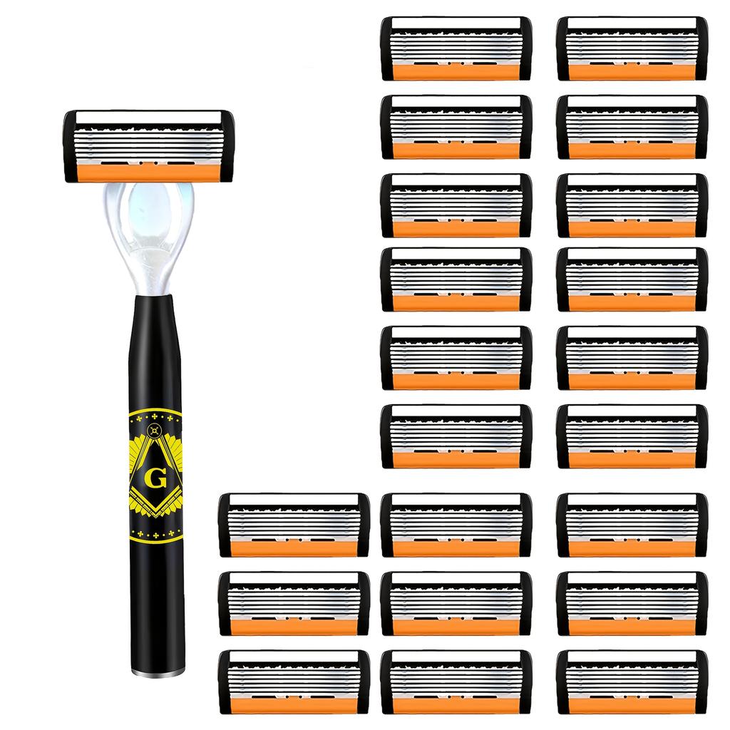 Высококачественные мужские лезвия для бритвы 6 слоев Немецкая нержавеющая сталь Бритвенные картриджи Совместимы с бритвой Mach
