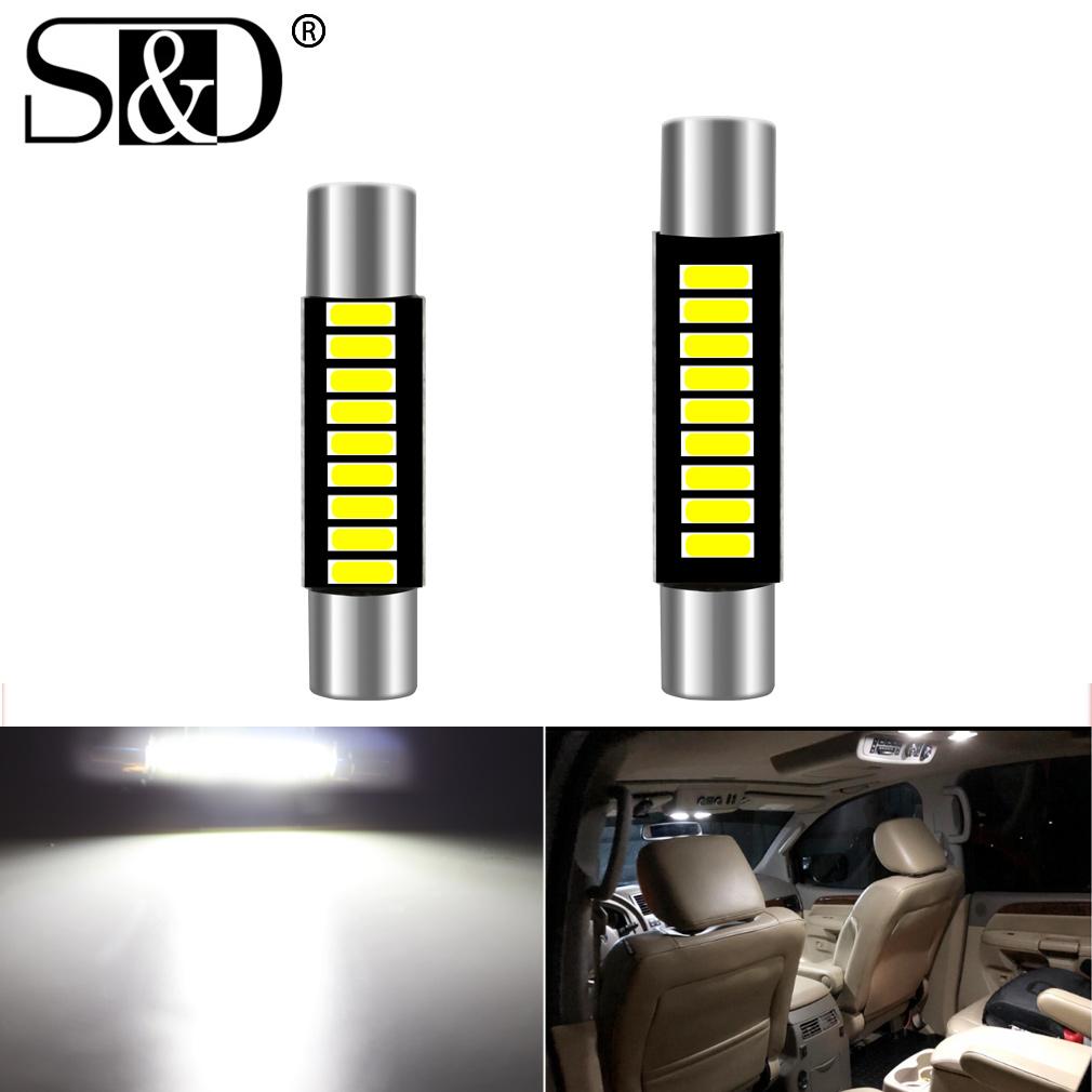 1 шт. без ошибок C5W C10W T6 светодиодная лампа 6641 28 мм 31 мм 9SMD 4014 салон автомобиля чтение гирлянда купол косметическое зеркало свет солнцезащитный козырек предохранитель авто лампа