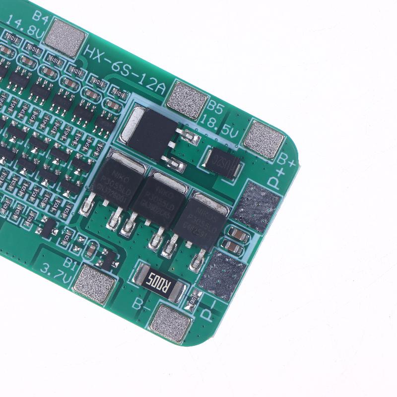 1 шт. 6 шт. 18650 Li-Ion Аккумуляторы Модуль Печатной Платы Для DIY Наборов 6S 15A 24V BMS Плата Защиты