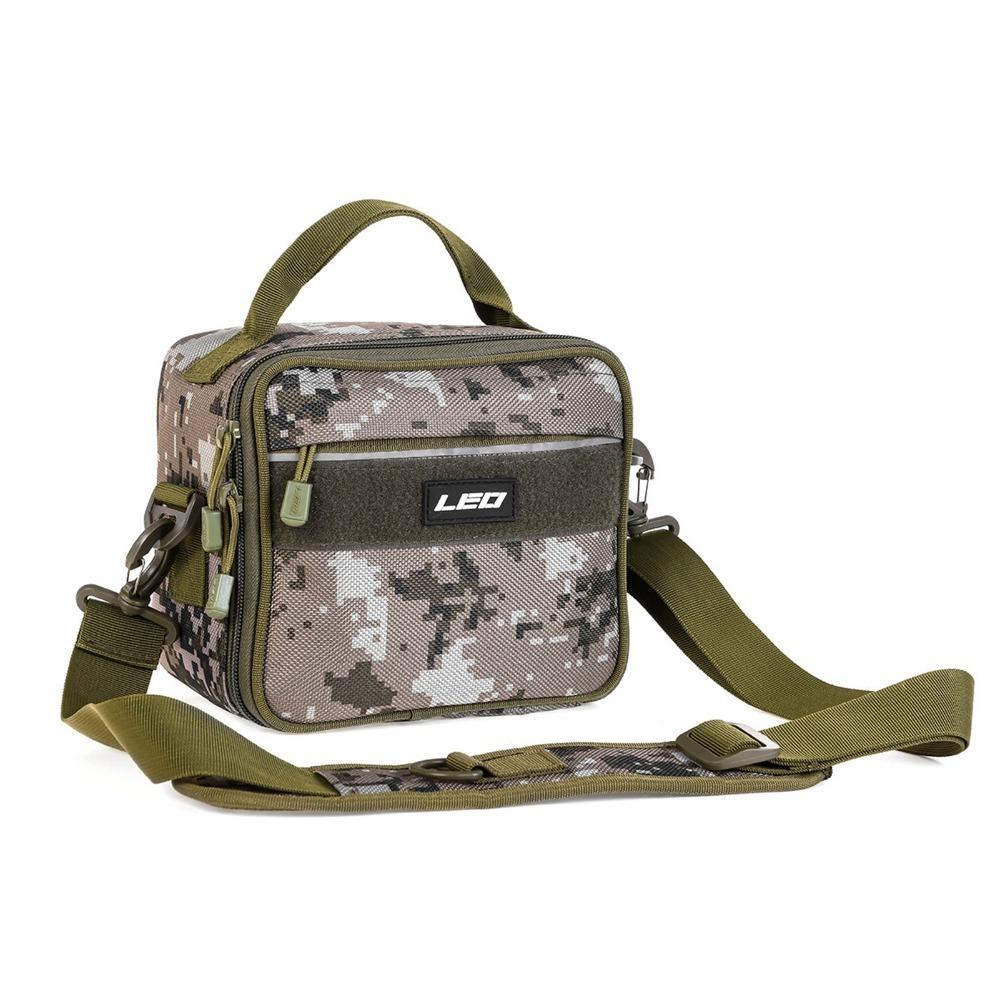 3.4L Fishing Storage Bag 21x11x17cm Fishing Shoulder Bag Durable Fishing Organizer Bag For Camping