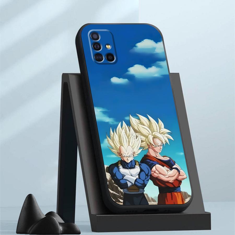 Black Soft Phone Cover Case for Samsung Galaxy Note20 Ultra Note8 S10e Note9 Note10 Plus S9 S10 Plus S8 Dragon Ball Cool Vegeta