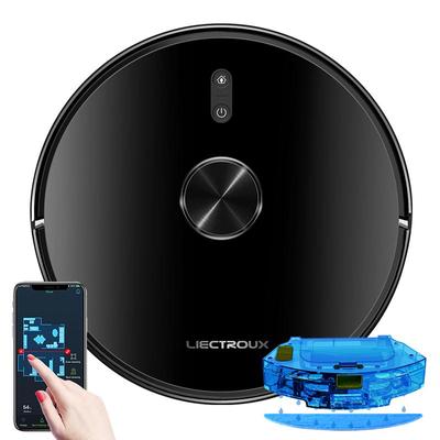 LIECTROUX Робот-пылесос X6 Lidar, лазерная навигация и картографирование, выборочная уборка, запретная зона, возобновление работы, приложение TUYA WIFI, 6500 Па