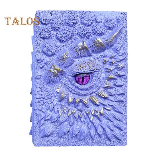 3D Dragon Eye Journal Твердый переплет из смолы Винтажный тисненый Devil Eye Дорожный блокнот Скетчбук Блокнот Дневник Коллекция Любителей Драконов Подарок