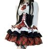 Idol Costume Top and Checkered Punk JK Gothic Long Size S [MODKOKU] 4-Piece Set, Bottom, Women's, Pattern, Style, Uniform, Lolita, Sexy, Subculture,