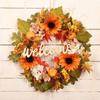 Fall Wreath Welcome Sunflower Wreath As A Gift for Home Party Festivals