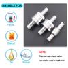 1Pcs Non-Return One Way Check Valve,Aluminium Alloy Fuel Hose Check Valve Control Accessories for Petrol Diesel Fuel Oil Water